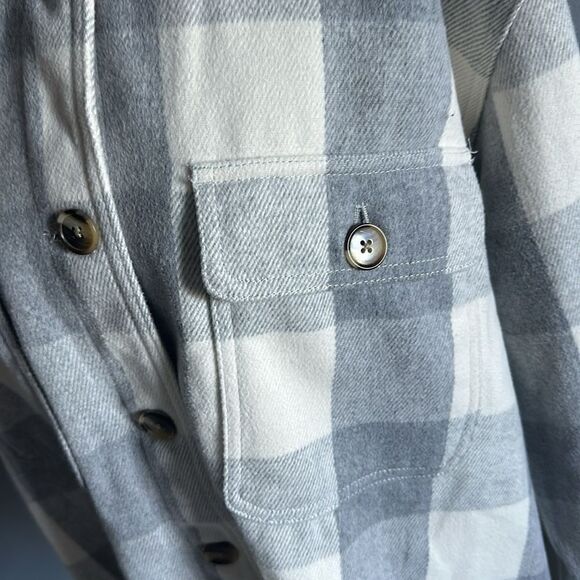 Old Navy Gray Buffalo Plaid Coat! - Picture 10 of 14